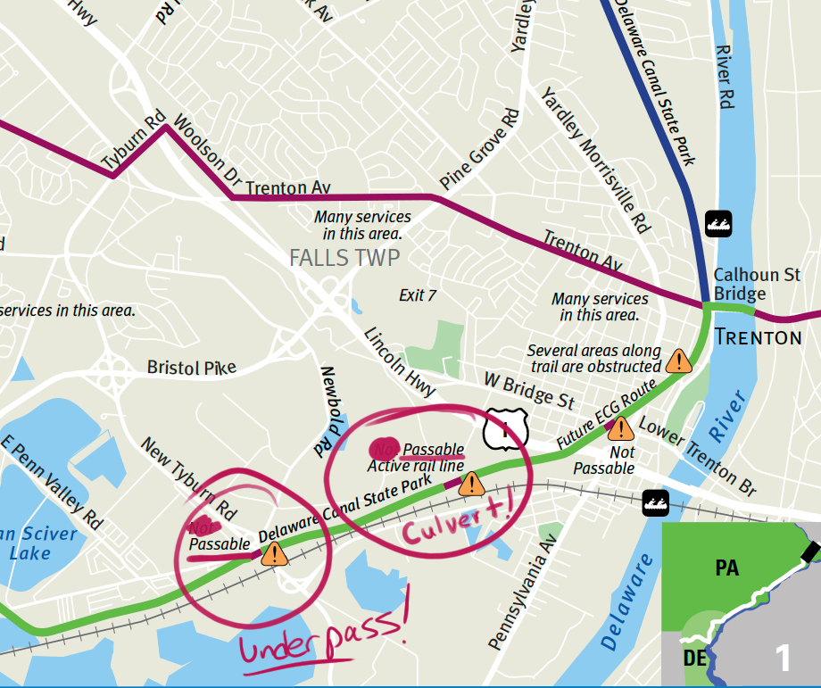 Eliminating barriers to biking the D&L and East Coast Greenway Steve