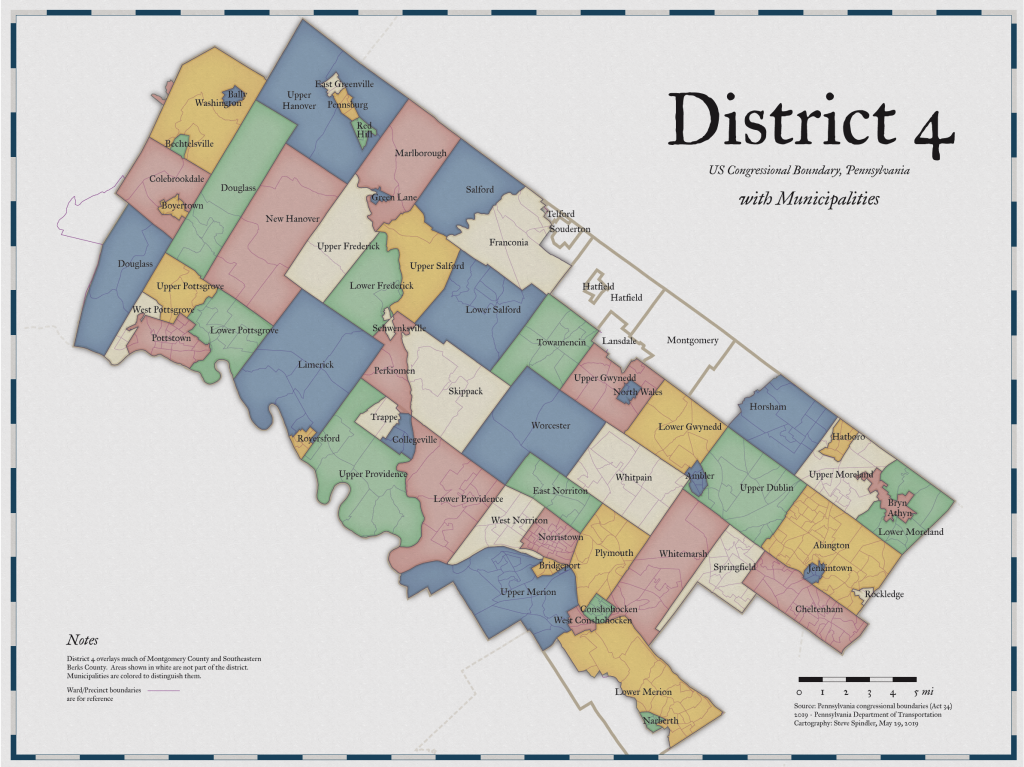 US Congressional District 4 Pennsylvania Map
