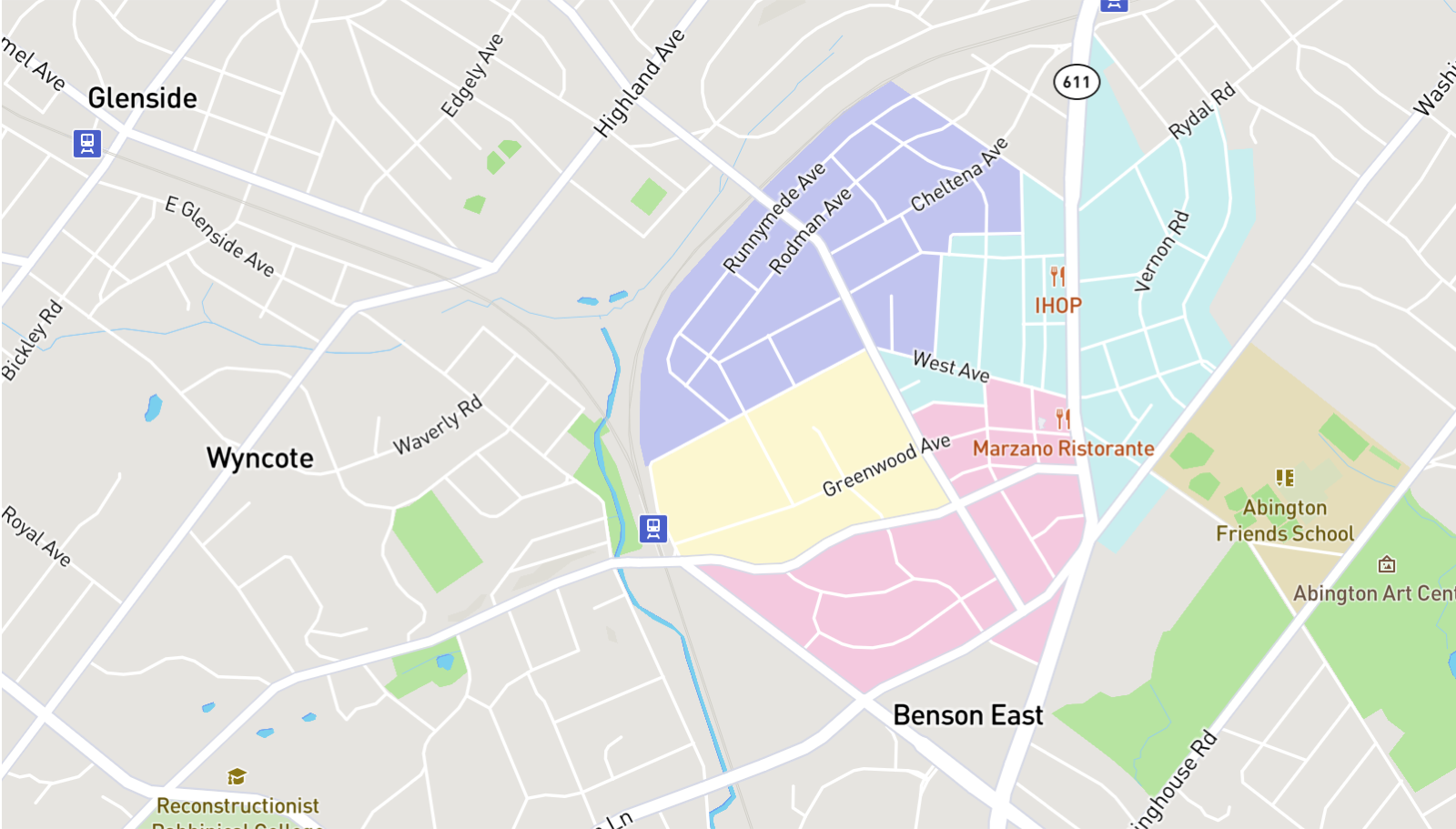 Jenkintown Borough Ward Map
