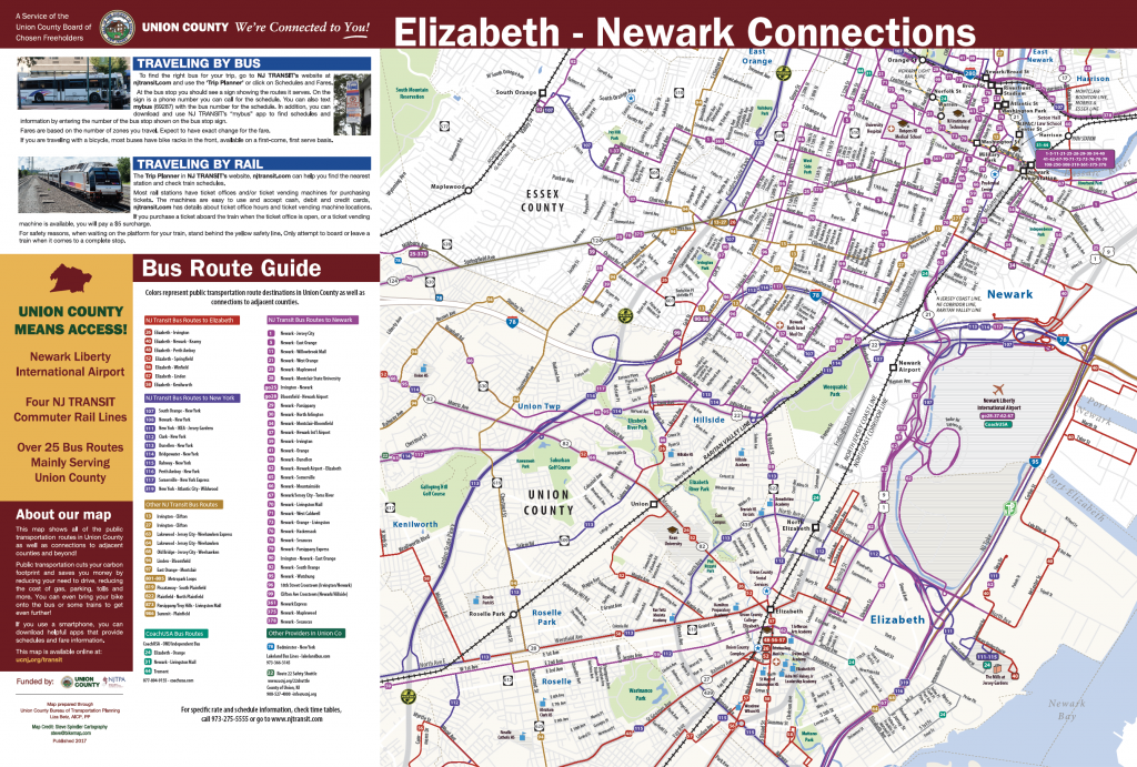Draft revision of Union County Transit Map