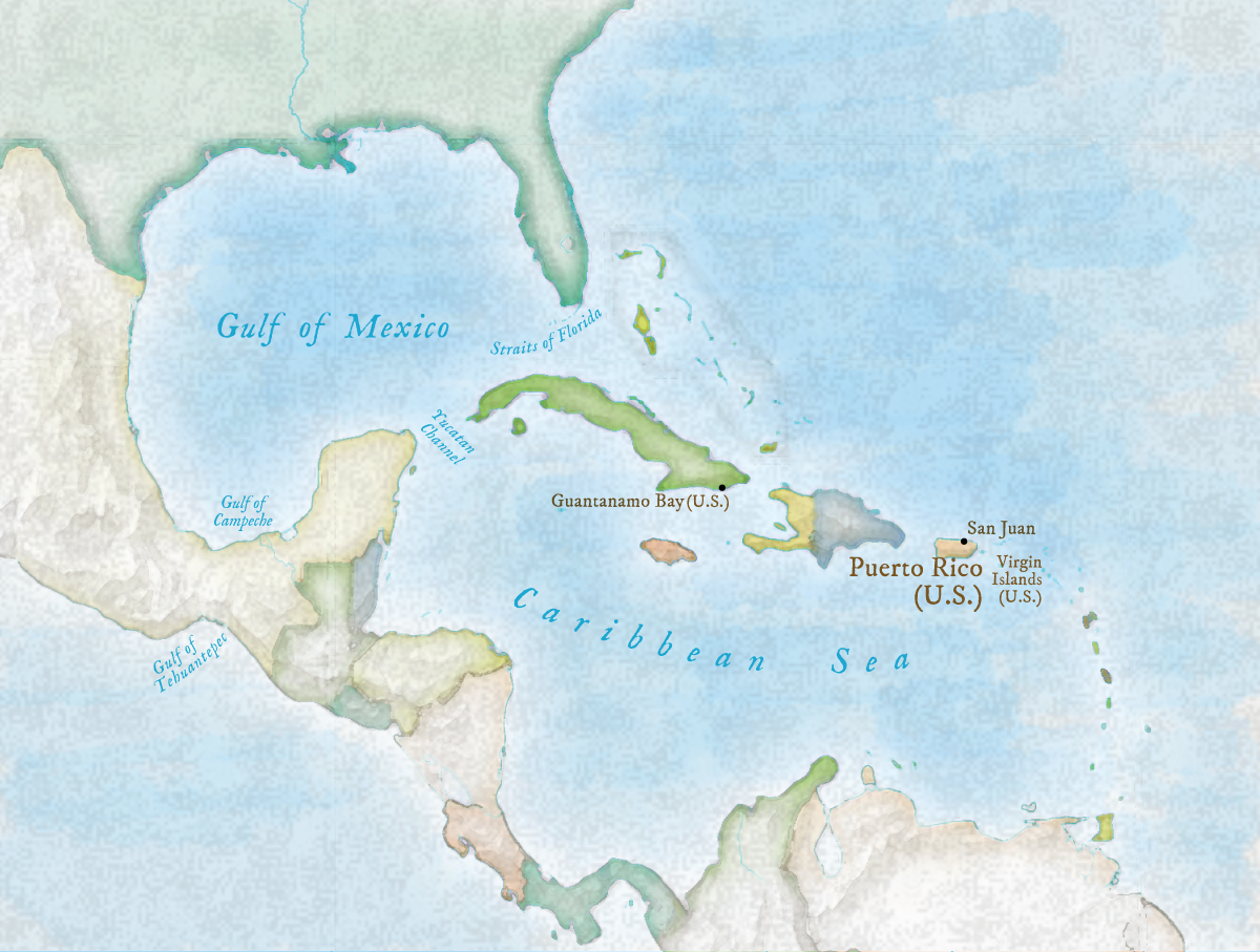 Map inspired by a book I'm reading