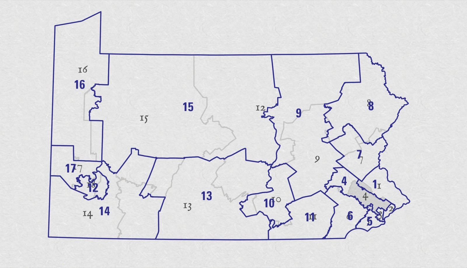 Pennsylvania Congressional Districts - Old vs New