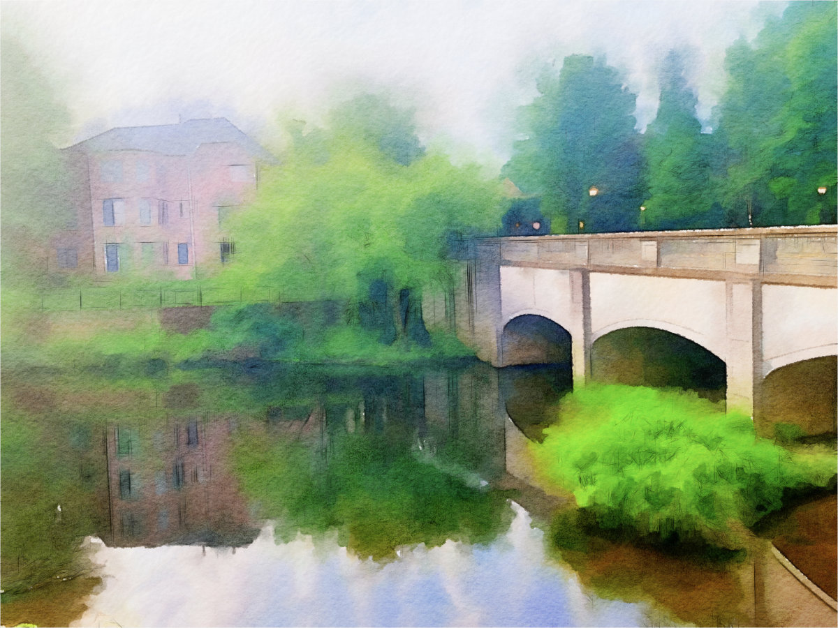 July 2023 - Watercolor motif & mapping travels